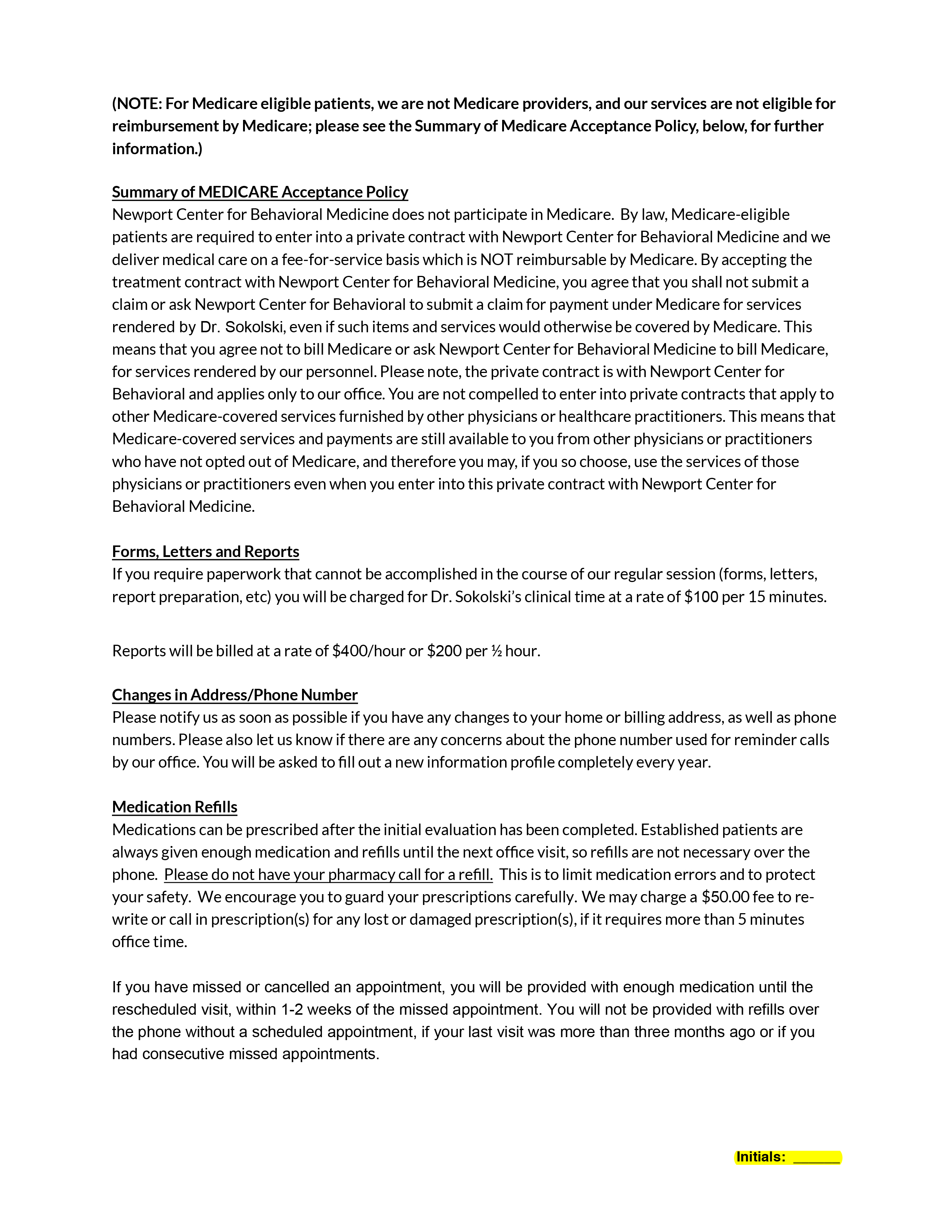Office Policies